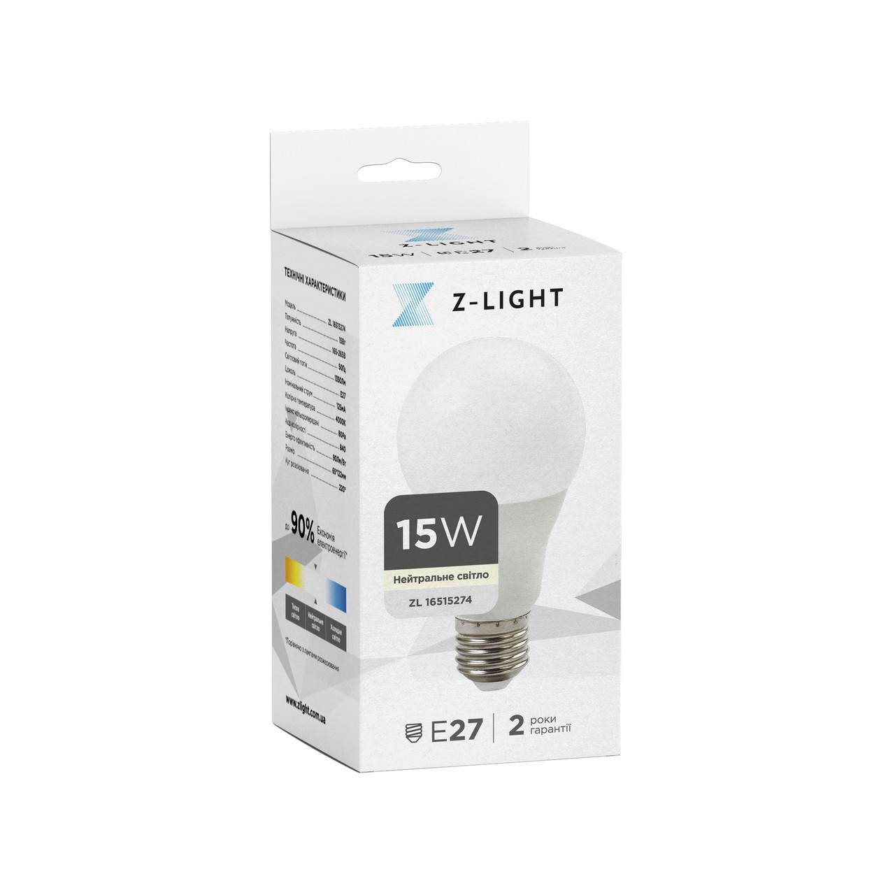 LED лампа А60 15W 4000k E27 TL16015274, фото 1