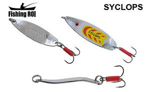 Блешня Fishing ROI Syclops 10гр 6см (SF0401-10-33) Silver Red Yellow