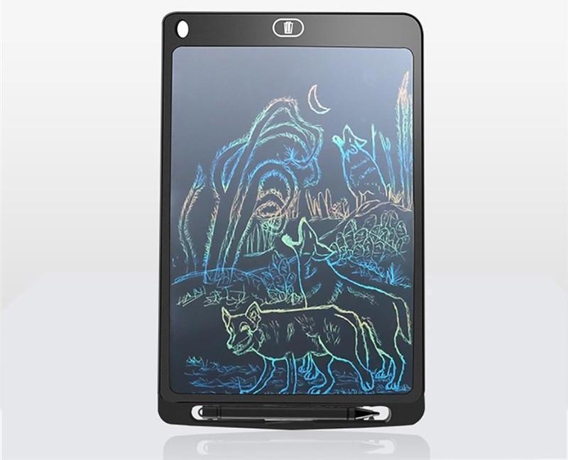 Кольоровий графічний планшет LCD-планшет для малювання Writing Tablet 12 дюймів Black (2172312), фото 1