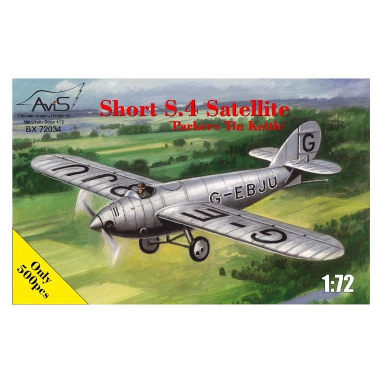 Пластикова модель 1/72 Avis 72034 Британськи літак Short S.4 Satellite "Parkers Tin Kettle"