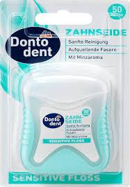 Зубная нить Нежное Прикосновение Dontodent Sensitive Floss 50 м - фото 2 - id-p604212061