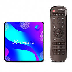 Смарт-приставка X88 Pro 10 4GB/128 GB Android 10.0 Smart TV Смарт ТВ Приставка 4K