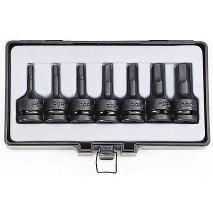 Набір головок-біт 1/2" 6-гр. ударних дюймових 7 пр. (3/16"-9/16") 4077S F, фото 2