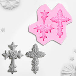 Молд кондитерський силіконовий для мастики  Хрестики