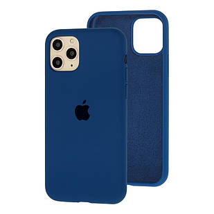 Чохол Silicone Case Full для iPhone 12 Pro Max blue cobalt