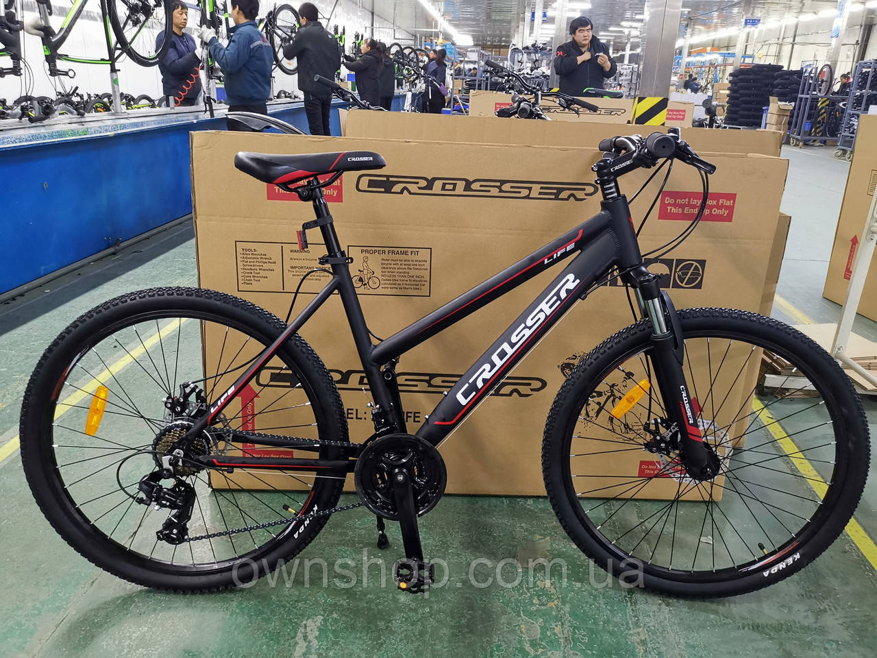 Велосипед Crosser Life-1 New 26" чорний алюмінієвий гірський