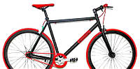 Велосипед горный CROSSER fix gear 28" алюминиевый черно-красный