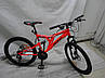 Велосипед двухподвесной гірський Blackmount GFRD 24", рама 16" червоний, фото 2
