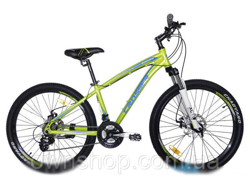 Велосипед Crosser Summer*16 26" салатовий гірський алюмінієвий