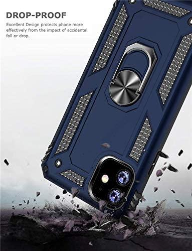 Чехол Shield для Iphone 11 бампер противоударный с кольцом Dark-Blue - фото 7 - id-p1281313937