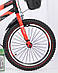 Велосипед дитячий із додатковими колесами 18" S500 Чорно-червоний, фото 3