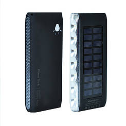 Power Bank Solar LED SIDE 10000 mAh, black