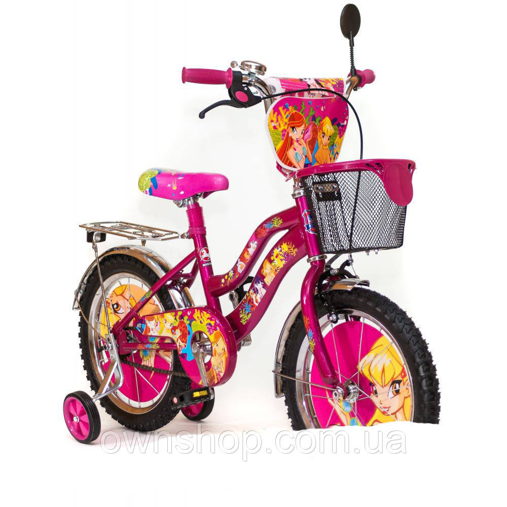 Дитячий велосипед WINX з кошиком 20" мустанг, фото 1