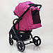 Дитяча прогулянкова коляска Panamera C689 Pink, дощовик, москітка, фото 9