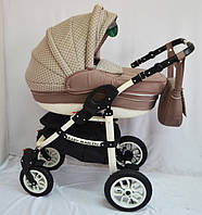 Универсальная детская коляска 2 в 1 "Baby Marlen" beige
