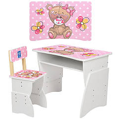 Дитяча дерев'яна парта 905-9, регулювання висоти — 3 положення