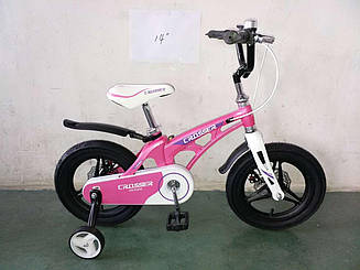 Дитячий полегшений велосипед MAGNESIUM "PREMIUM" 16" Pink