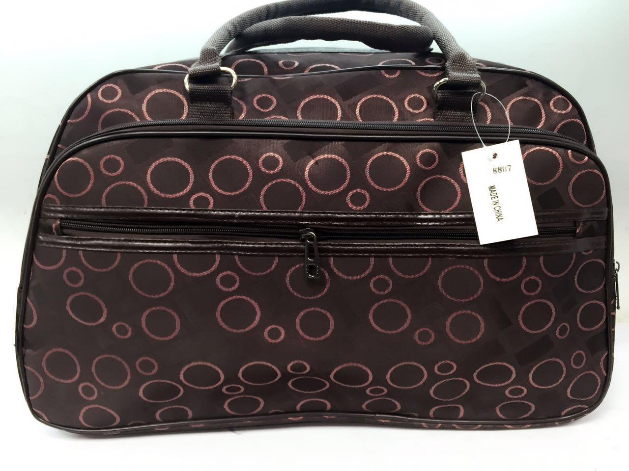 Водонепроникна текстильна сумка-саквояж для подорожей коричнева