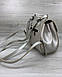 Жіноча сумка рюкзак сріблястий, фото 2