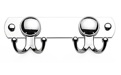 Гачок для рушників подвійний на планці, Туреччина К102