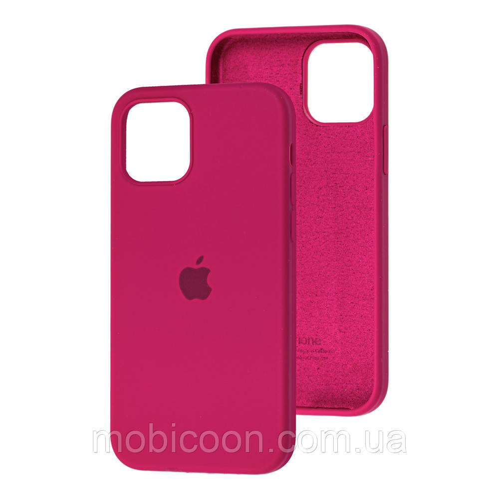 Чехол Silicone Case Full для iPhone 12 mini rose red