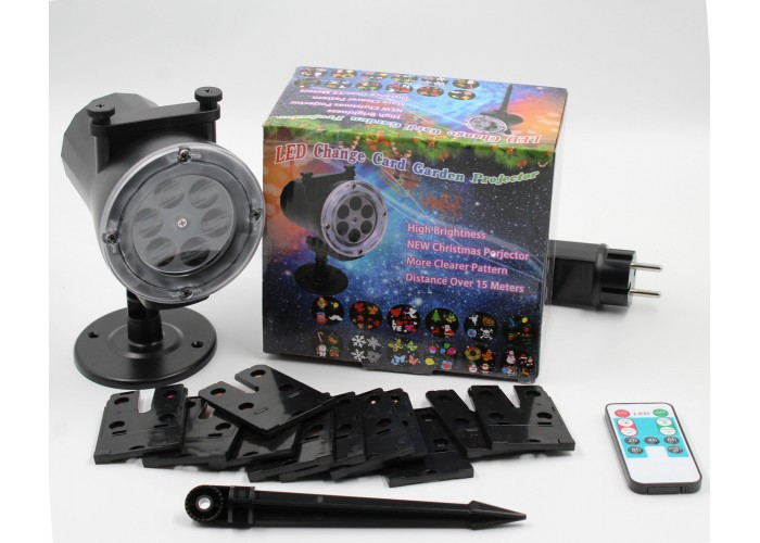 Дисколампа вулична LASER LIGHT STAR SHOWER WITH REMOTE AND 12 PHOTO