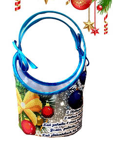 Пошита корзинка новорічна