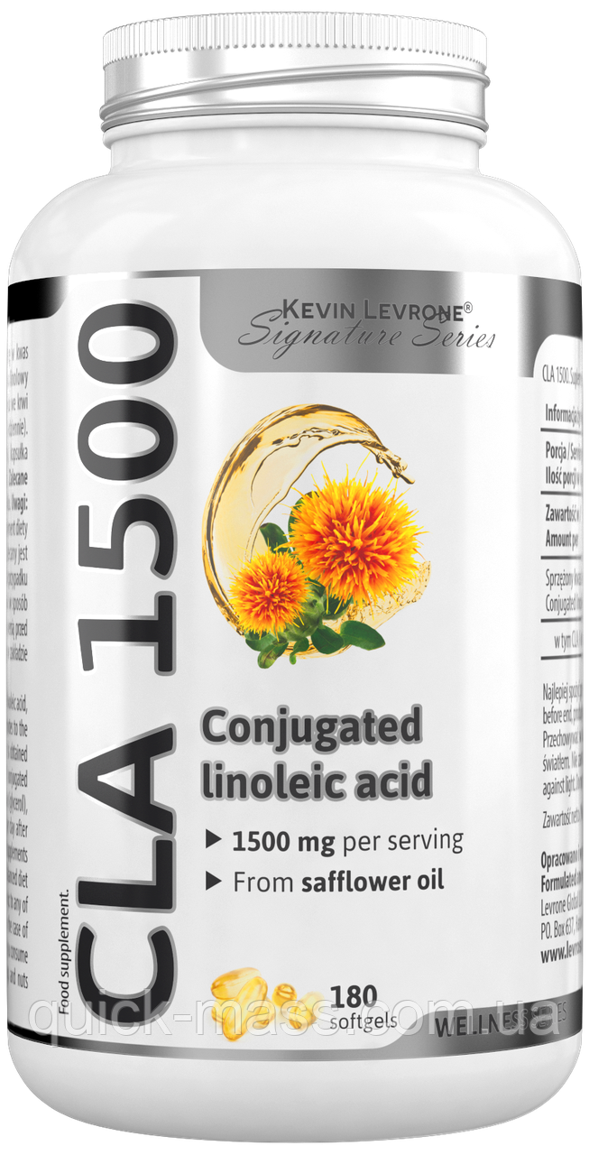 Жироспалювач Kevin Levrone CLA 1500, 180 капсул