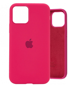 Чохол Silicone Case Full для iPhone 12 Pro Max hot pink