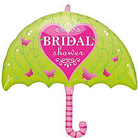Фольгированная фигура Зонтик Bridal shower Свадебный душ 80см Китай 3207-0034