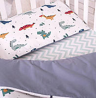Сменный постельный комплект 3 предмета СКПБ Baby Design Динозавр Маленькая Соня(Sonya) Украина 0319186
