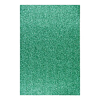 Фоамиран ЭВА зеленый с глиттером, 200*300 мм, толщина 1,7 мм, 1 лист