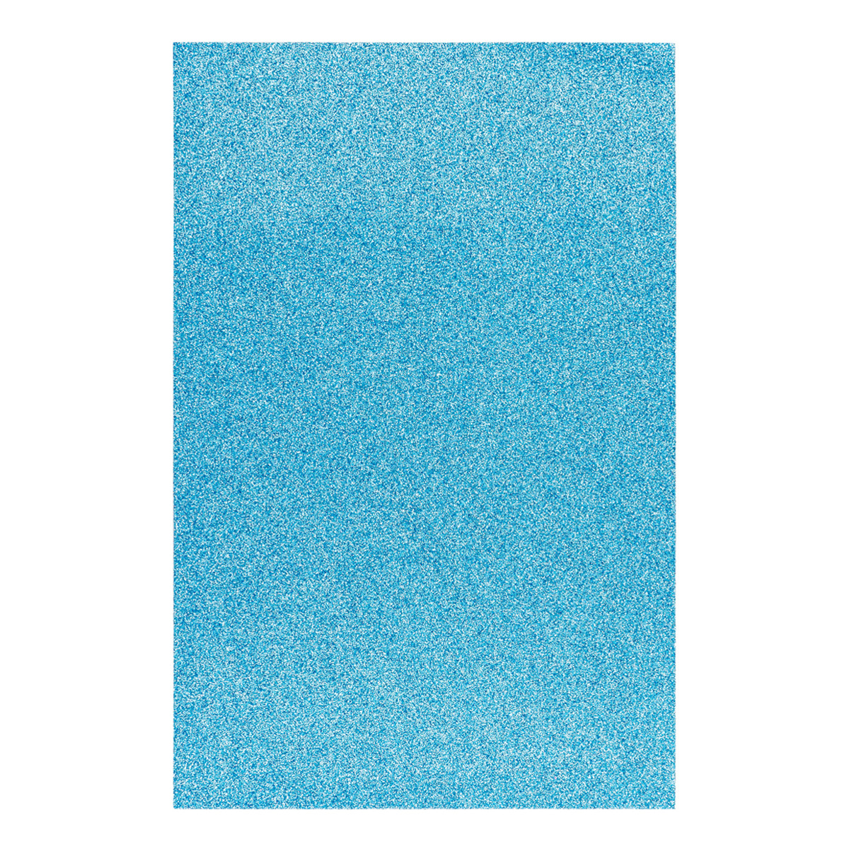 Фоамиран ЕВА блакитний з глітером, 200*300 мм, товщина 1,7 мм, 1 аркуш