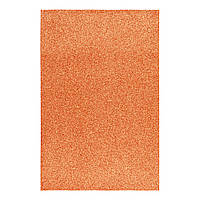 Фоамиран ЕВА оранжевий з глітером, 200*300 мм, товщина 1,7 мм, 1 аркуш