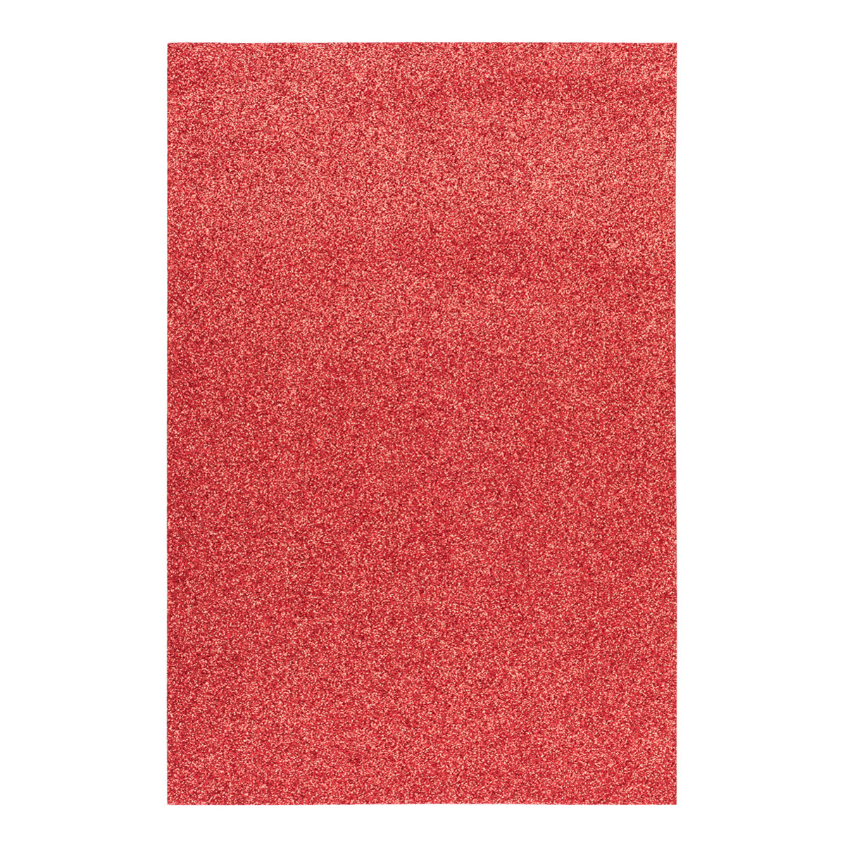 Фоамиран ЕВА червоний з глітером, 200*300 мм, товщина 1,7 мм, 1 аркуш
