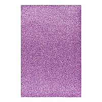 Фоамиран ЕВА бузковий з глітером, 200*300 мм, товщина 1,7 мм, 1 аркуш