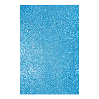 Фоамиран ЕВА блакитний з глітером, з клейовим шаром, 200*300 мм, товщ. 1,7 мм, 1 аркуш