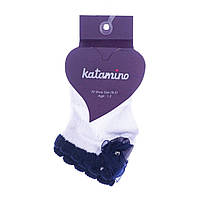 Носки для девочки ажурные Navy белые (1-6)л Katamino Турция K24024