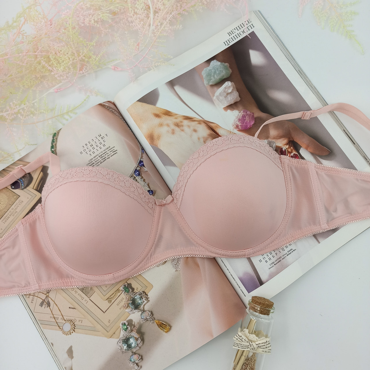 Бюстгальтер Secret Prosessions м'яка чашка 75В рожевий (3107305)