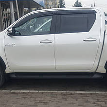 Дефлектори вікон (вітровики) Toyota Hilux/Runner 2015 -> 4шт (HIC)