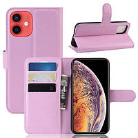 Чехол-книжка Litchie Wallet для Apple iPhone 12 / 12 Pro Pink