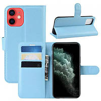 Чехол-книжка Litchie Wallet для Apple iPhone 12 / 12 Pro Blue