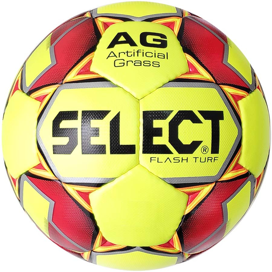М'яч футбольний SELECT Flash Turf (013) жовтий/красн розмір 4