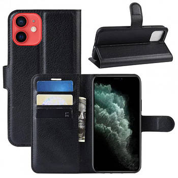 Чехол-книжка Litchie Wallet для Apple iPhone 12 Mini Black