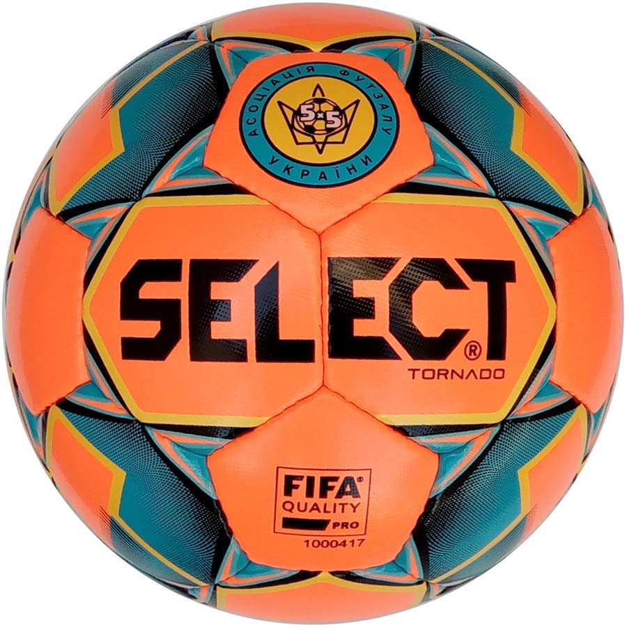 М'яч футзальний Select Futsal Tornado FIFA NEW (011) оранж/сін