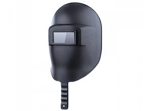 Маска щиток зварника з ручкою пластик