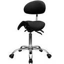 Ортопедичний стілець-сідл для майстра з розділеним сидінням Бежевий з 4-ма регулюючими механізмами мод. 4008-1 { H 48-60см }, фото 5