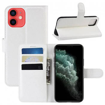 Чехол-книжка Litchie Wallet для Apple iPhone 12 Mini White