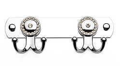 Гачок для рушників подвійний (зі стразами), Туреччина К110