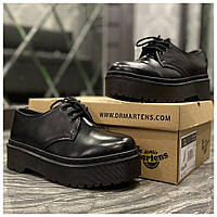 Женские туфли Dr. Martens 1461 Platform Mono Black, туфли др мартенс жіночі туфлі Dr Martens 1461 броги